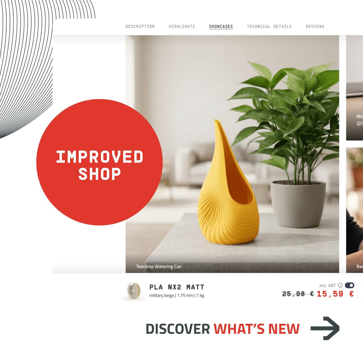 We've got a big announcement. Something we've been working on for the past year. Say hello to the upgraded Extrudr webshop!