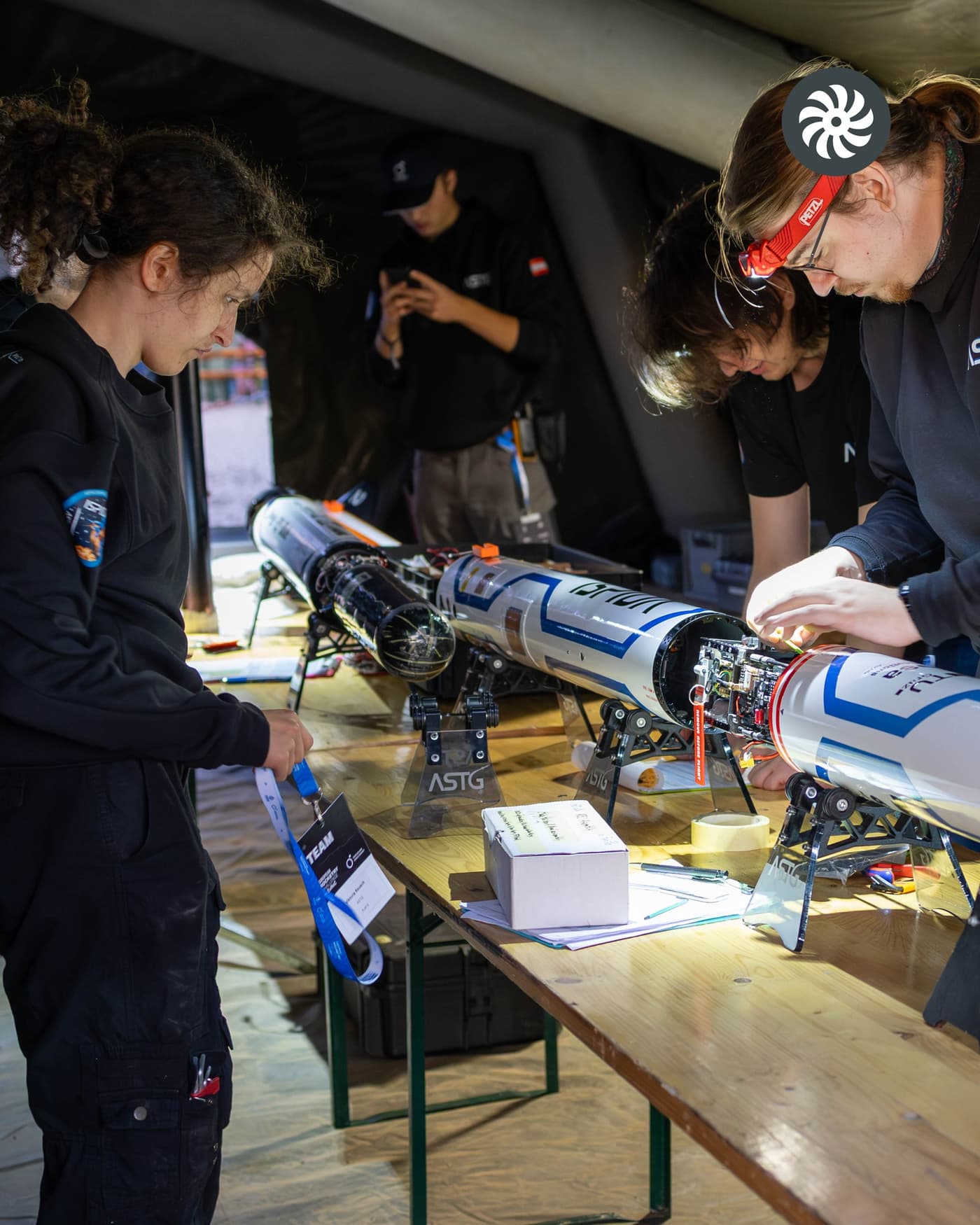 is a student association that develops research rockets. For efficient combustion in their combustion chambers, they need